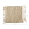 18" Bohemian Fringed Woven Macramé Pillow Cover